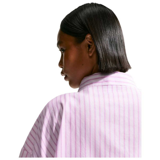 Nike Γυναικείο πουκάμισο Sportswear Chill Poplin Oversized Striped Shirt